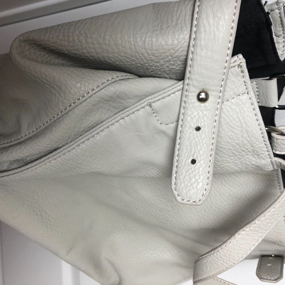 Bcbgeneration White Gray Medium Shoulder Bag Vint… - image 5